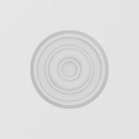 Ekena Millwork 6 W 6 H 3 4 P Standard Sedgwick Bullseye rozetta négyzet alakú élekkel