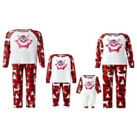 Huakaishijie családi karácsonyi Pjs megfelelő készletek baba Xmas megfelelő pizsama felnőtteknek és gyerekeknek