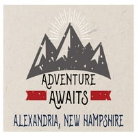 Alexandria New Hampshire Ajándék Hűtőmágnes Kaland Várja A Tervezést