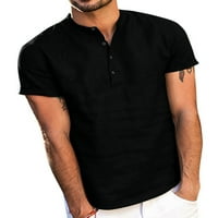 Avamo férfi nyári felsők rövid ujjú pólók egyszínű blúz férfi laza Fit póló strand Pulóver Khaki 2XL
