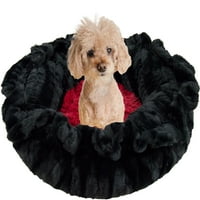 Bessie és Barnie Ultra plüss rúzs fekete puma deluxe kutya kedvtelésből tartott liliom hüvely ágy