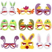 Húsvéti Party szemüveg gyerekeknek tizenéves, műanyag rajzfilm szemüveg keret húsvéti kellékek öltöztetős vicces kedvez