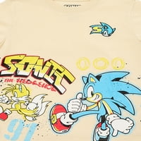 Sonic the Hedgehog Boys grafikus póló rövid ujjú, 2-csomag, méret 4-18