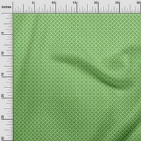 oneOone Pamut Cambric zöld Szövet Ázsiai blokk virágos ruha Anyag Szövet nyomtatási Szövet az udvaron széles