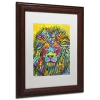 Védjegy Képzőművészet Lion Good vászon művészet, Dean Russo, fehér matt, fa keret