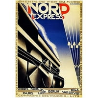 Védjegy képzőművészet Nord Express vászon művészet Adolphe Cassandre