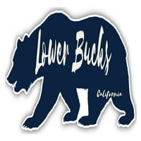 Alsó Bucks Kaliforniai szuvenír 3x Hűtőmágnes medve Design
