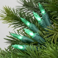 Ünnepi idő zöld LED mini karácsonyi fények, 86 ', gróf, csomag