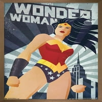 Képregények-Wonder Woman-konstruktivizmus fali poszter Nyomócsapokkal, 22.375 34