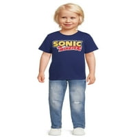 Sonic a sündisznó kisgyermek fiú szublimált cipzáras kapucnis és póló készlet, Méretek 2T-5T