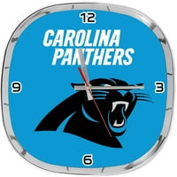 Carolina Panthers Chrome Clock Panthers