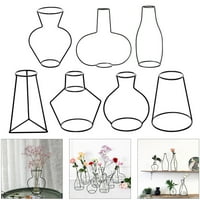 mnjin retro vas vonal asztal virág váza skandináv minimalista fém tartó virágtartó lakberendezés d