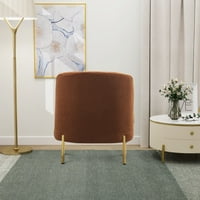 MomSpeace Modern ékezetes szék kárpitozott ívelt háttámláló szabadidős szék állítható lábakkal a nappali számára -