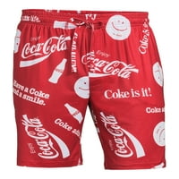 Coca-Cola férfi koksz allover nyomtatási rövidnadrág, S-2X méretű