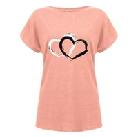 Női felsők Női legénység nyak Hüvely grafikus nyomatok Női pólók nyári ingek Női Rózsaszín S