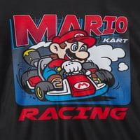 Mario Kart Boys Hosszú ujjú felső és nadrág pizsama alvás szett, 2 részes, méretek 4-12