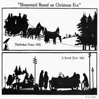 Homeward Kötött Karácsony Estéjén H. L. Oakley Poszter Nyomtatás Által 6 Illusztrált London News Ltdmary Evans