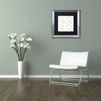 Védjegy Szépművészet Spring Flower vászon művészet: Jennifer Nilsson, fekete matt, ezüst keret