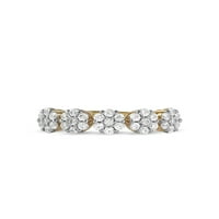 Imperial 10K rózsa arany 1 2ct tdw gyémánt klaszter női divatgyűrű