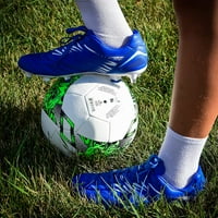 A Vizari Men's Valencia SG Soft Ground Labdarúgó -cipő lágy vagy nedves játékfelületekhez és mezőkhöz - kék fehér