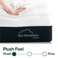 Spa szenzációk: Zinus Comfort plüss 10 memóriahab matrac, az USA -ban az USA hab és globális anyagok, királynő készítette