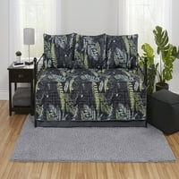 Alapvető trópusi camo nappali ágynemű -készlet, kényelemmel, szoknyával és álcázással