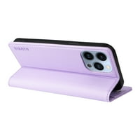 Allytech iPhone Pro ma Flip pénztárca tok, luxus egyszínű PU bőr mágneses bezárása Folio kártya nyílások Ütésálló állvány