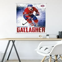 Montreal Canadiens-Brendan Gallagher Falplakát fa mágneses kerettel, 22.375 34