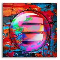 Epic Art Enj Enjin Crypto in Color Epic Art Portfolio, akrilüveg fali művészet, 12x12