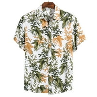 Cuoff Hawaii nyaralás ruházat Férfi Etnikai Rövid ujjú alkalmi nyomtatás Hawaii ing blúz póló