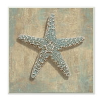 Stupell Industries tengeri csillagok óceáni állat elnémított semleges fa fali művészet, 12, tervezés, Caroline Kelly