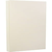 Papír & boríték Strathmore 80lb karton, 8. 11, természetes fehér vászon, csomagonként