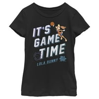 Lány Space Jam: egy új örökölt Lola Bunny ez a játék ideje grafikus póló fekete kicsi