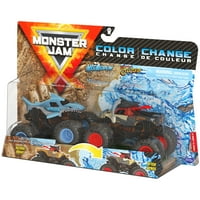 Monster Jam, hivatalos Megalodon vs .. kalóz átka színváltó öntött Monster Trucks, 1: skála