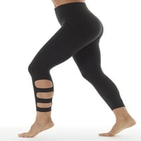 Bally Total Fitness Női aktív Stella Performance Crop Lombing rács bokával