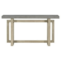 59.1 hosszú konzolos asztal kanapé asztal bejárathoz ipari ihletésű Betonfa tetejével a nappali előcsarnok előcsarnokának