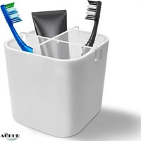 Fogkefetartó fürdőszoba tiszta akril kivehető könnyen tisztítható multifunkcionális tároló 4-slot elektromos fogkefe