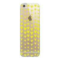 Klasszikus nyomatok-mobiltelefon hátlapja-tiszta, eső sárga szívek