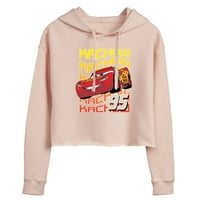 Disney autók-Villám McQueen KACHOW-Juniors vágott pulóver kapucnis