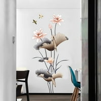 GlorySunshine kínai stílusú lótuszvirág Fali matrica öntapadó tapéta fali matricák otthoni dekoráció hálószoba nappali