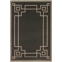 Művészi szövők Alfresco szilárd terület szőnyeg, fekete teve, 8'9 négyzet