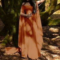 iOPQO női őszi ruhák Női alkalmi ruhák Női Retro Vintage Party Club Elegante ruha Hosszú ujjú ruha nőknek Orange XL