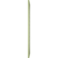 Ekena Millwork 18 W 62 H True Fit PVC Horizontális Slat Modern Style rögzített redőnyök, moha zöld