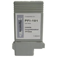 Univerzális tintasugaras kompatibilis patron a Canon PFI-101Gy patronhoz, szürke