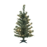Vickerman 36 kanadai fenyő mesterséges karácsonyfa, meleg fehér Dura-lit LED lámpák