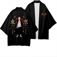 Danceemangoo Anime Tokyo póló férfiaknak nyári Rövid ujjú ing Unise kardigán Japán Streetwear