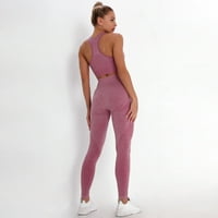 Magas derékú kompressziós Leggings nőknek tiszta színű csípő-emelő Sport fitnesz futás magas derékú mellény jóga SuitWineS