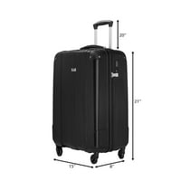 Hommoo hordozható nagy kapacitású utazó poggyászbőrkészlet beépített TSA-val és védő sarkokkal