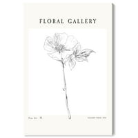 Virággaléria művészet virág- és botanikus fali művészet nyomtatás fehér 20x30