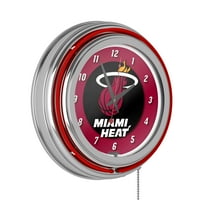 Miami Heat NBA króm dupla gyűrű neon óra